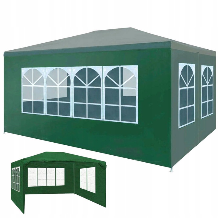 Pawilon Namiot Ogrodowy Cateringowy 3x4m 4 Ściany Zielony