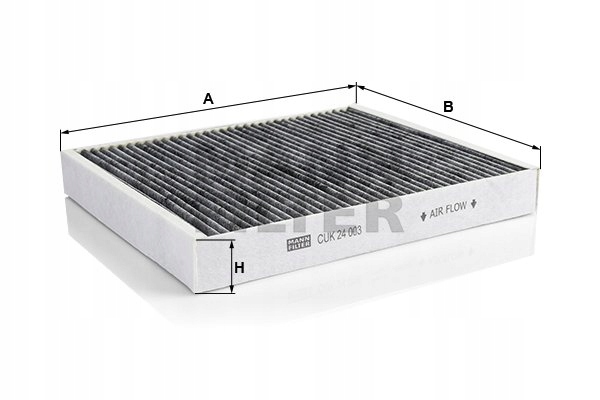 24 003 - ВУГІЛЬНИЙ ФІЛЬТР КАБІНИ MANN CUK24003 CUK24003 / MAN