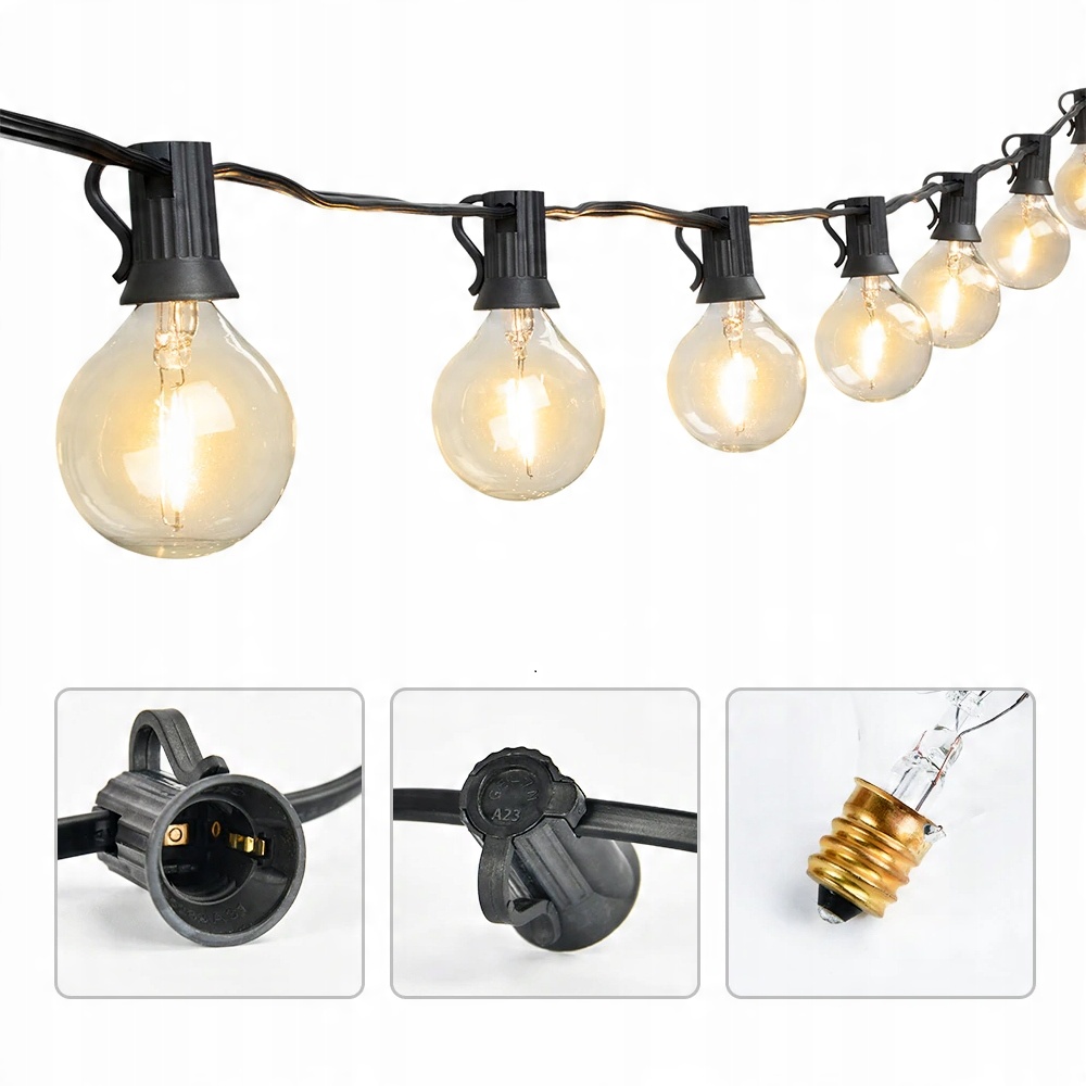 

Girlanda ogrodowa Lampki Łańcuch x30 Żarówki