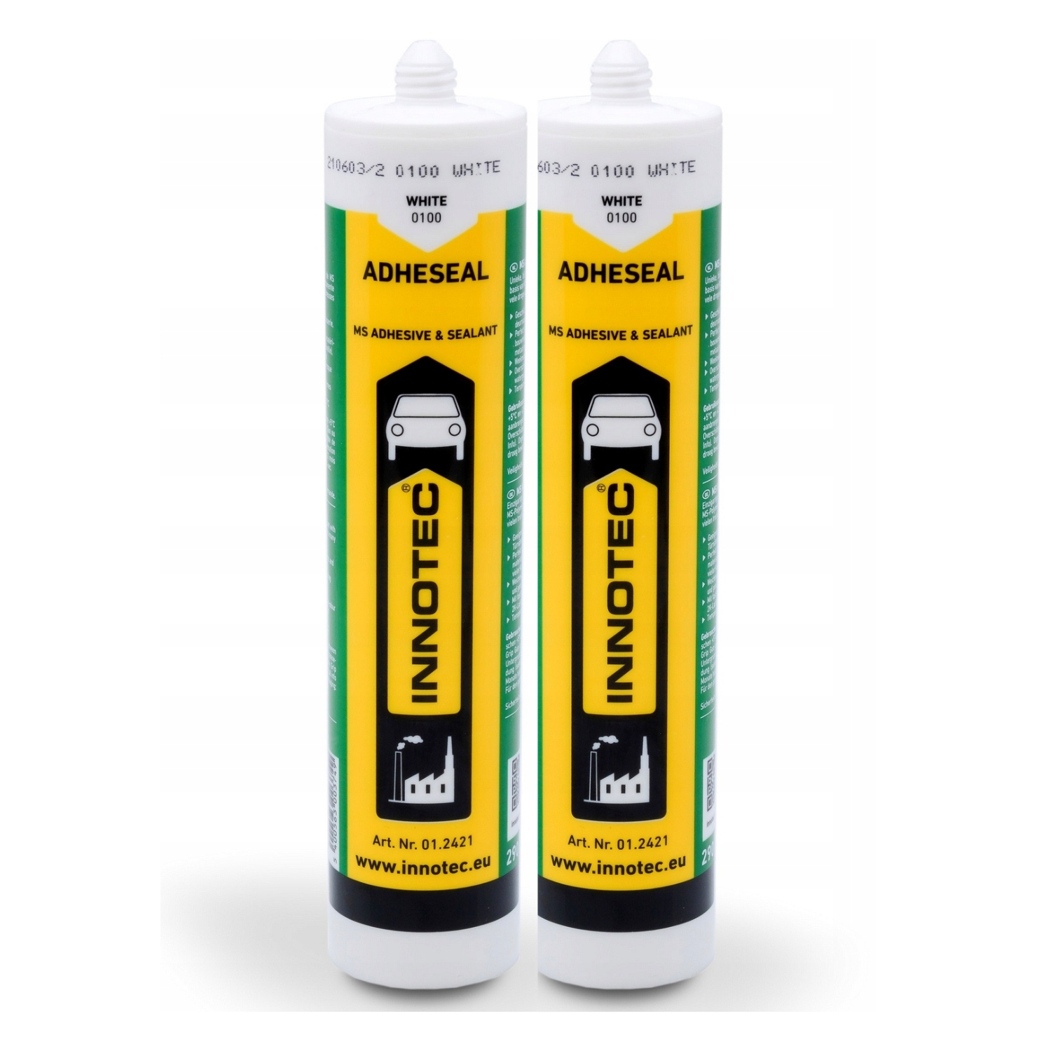 Innotec Lepiaca tesniaca hmota Adheseal 290 ml Biela 2 kusy