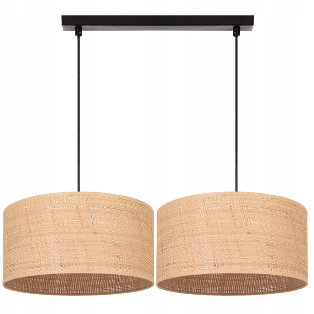 Závěsná Stropní Lampa S Ratanovým Stínidlem 30 CM, Boho