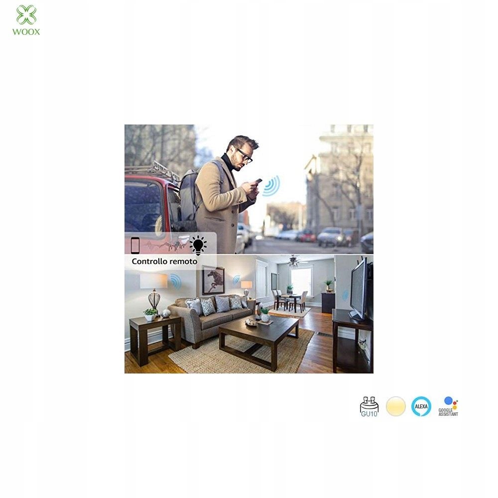 Żarówka Smart Woox Led Wi-Fi Kolorowa Rgbw 4,5W Jasność 380 lm