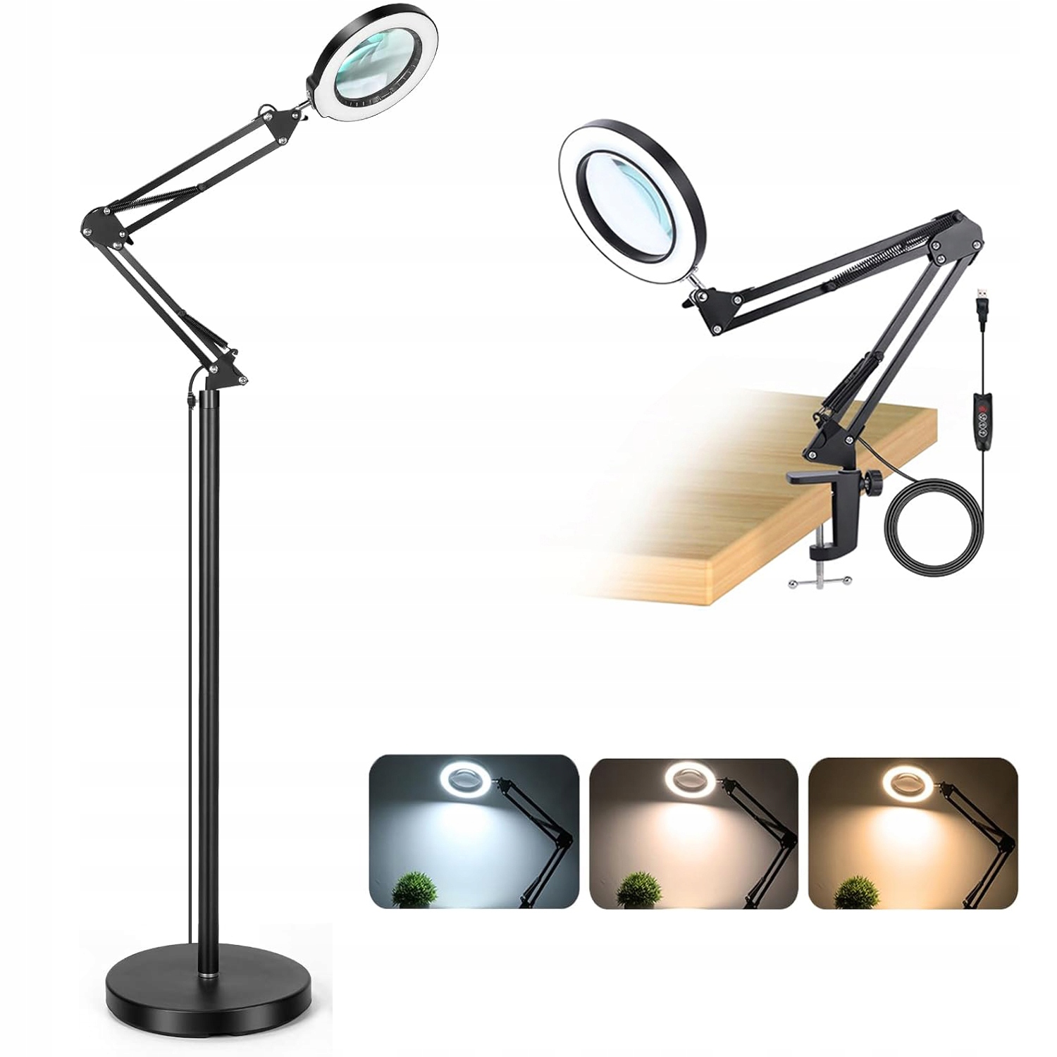 Led Kosmetická Lampa Sklo Pro Úpravu Obočí A Líčení Světla