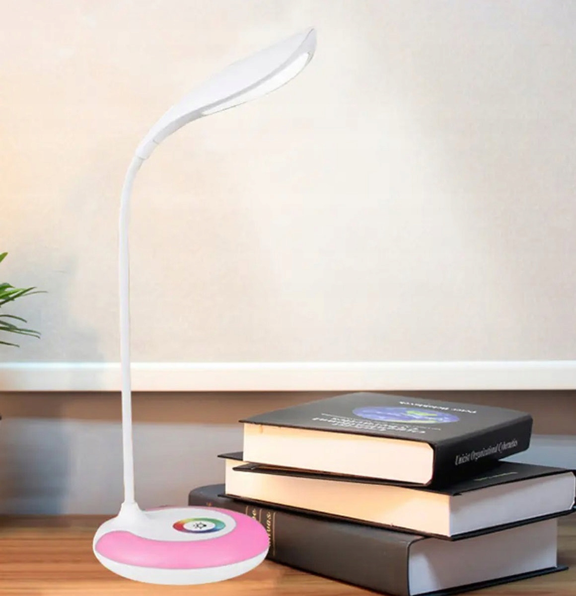 LAMPKA BIURKOWA NOCNA LED RGB DLA DZIECKA SZKOLNA ŚCIEMNIACZ DOTYK 5V ZD47A Kolor biały