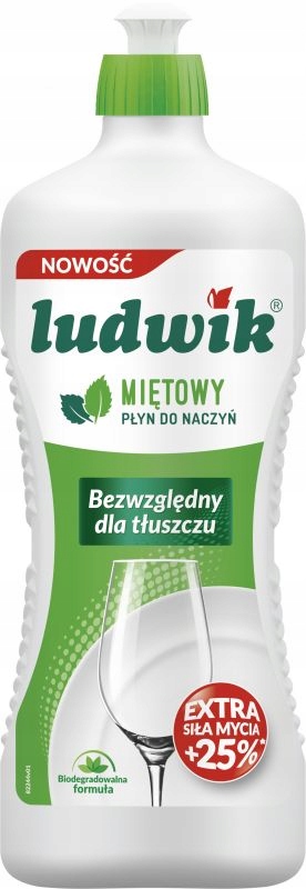 

Płyn do mycia naczyń Ludwik miętowy 900g
