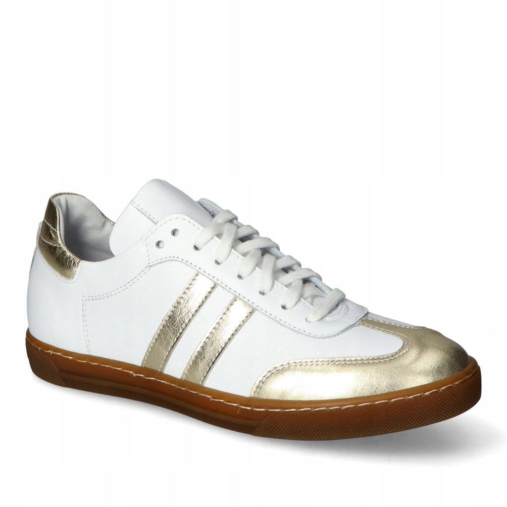 Tenisky Lewski 3484 Bílé/Zlaté lico 39