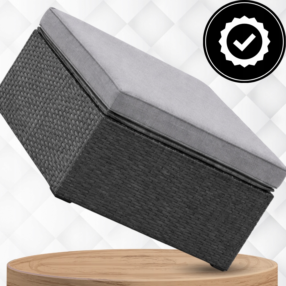 Zestaw Mebli OGRODOWYCH ACERO Narożnik + Pufa/Stolik TECHNORATTAN Premium Producent MatMay