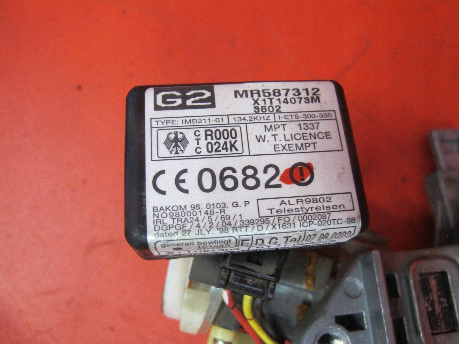 MITSUBISHI LANCER VII 7 CS ignition key MR587312