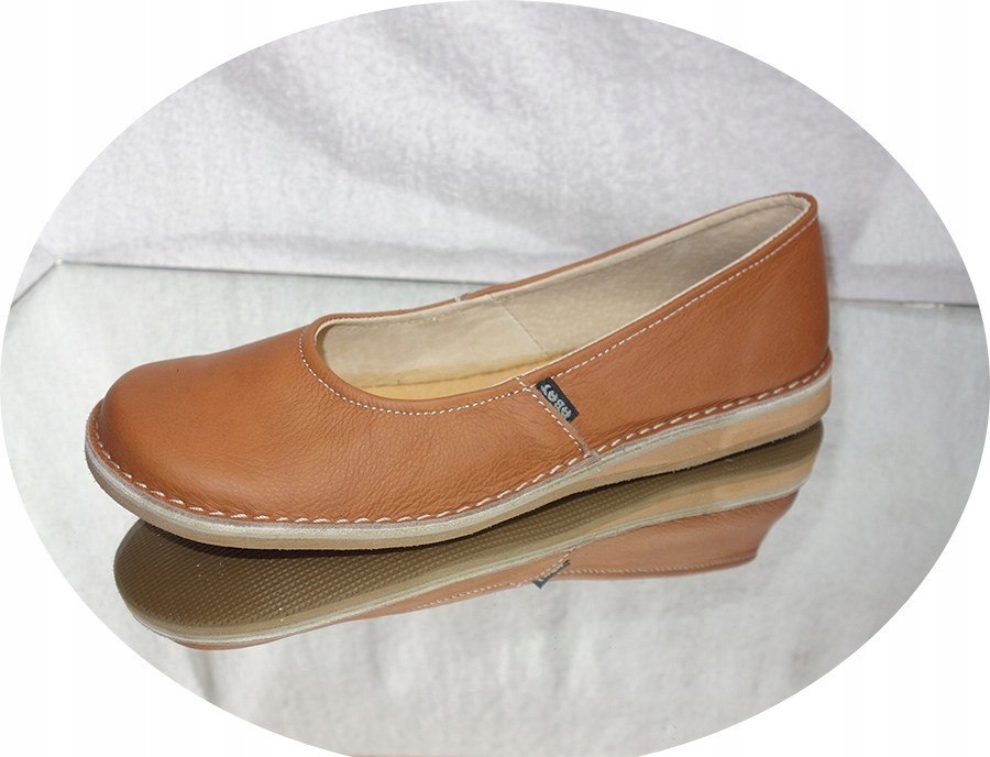 SKÓRZANE buty damskie brąz lekkie wygodne 39 Marka Sabatina