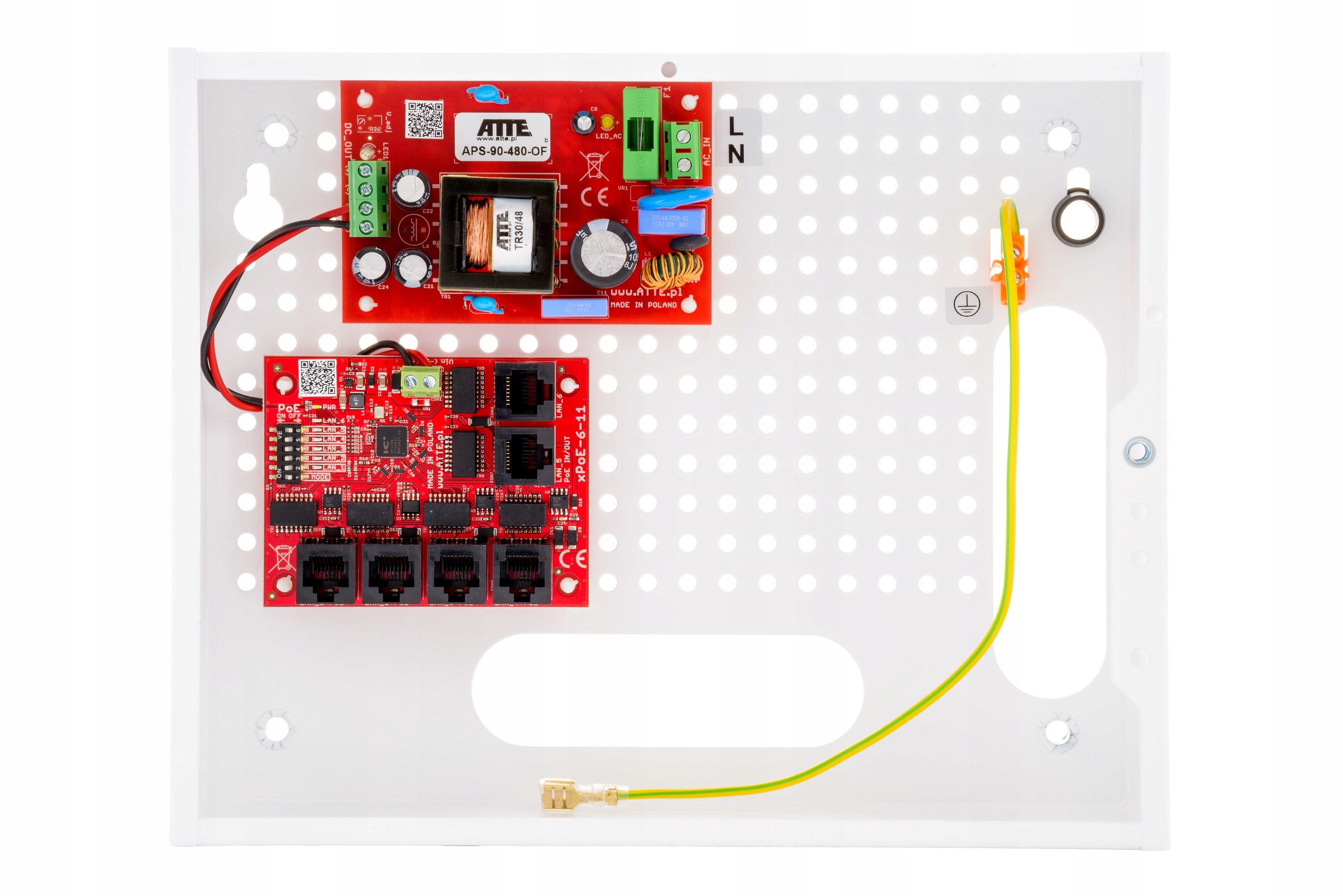PoE prepínač pre 5 IP-5-11-E kamier Atte