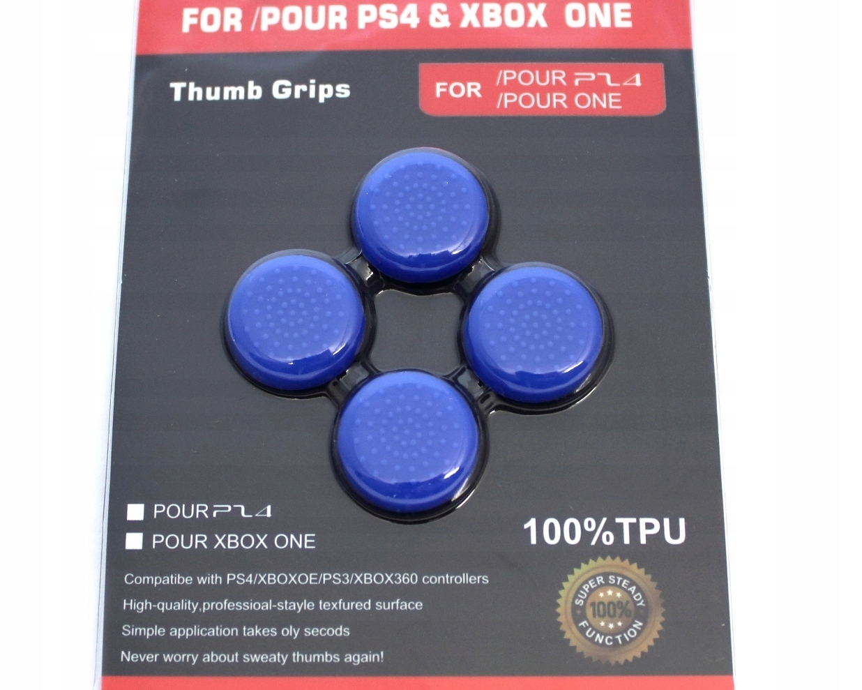IRIS 4x nakładka z TPU gripy na gałki analogi pada PS5 PS4 Xbox 360 czarny