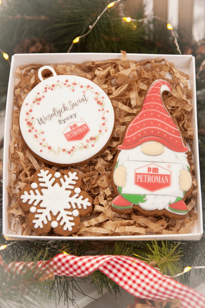 Pierniczki Świąteczne TWOJE LOGO Zestaw KRASNAL