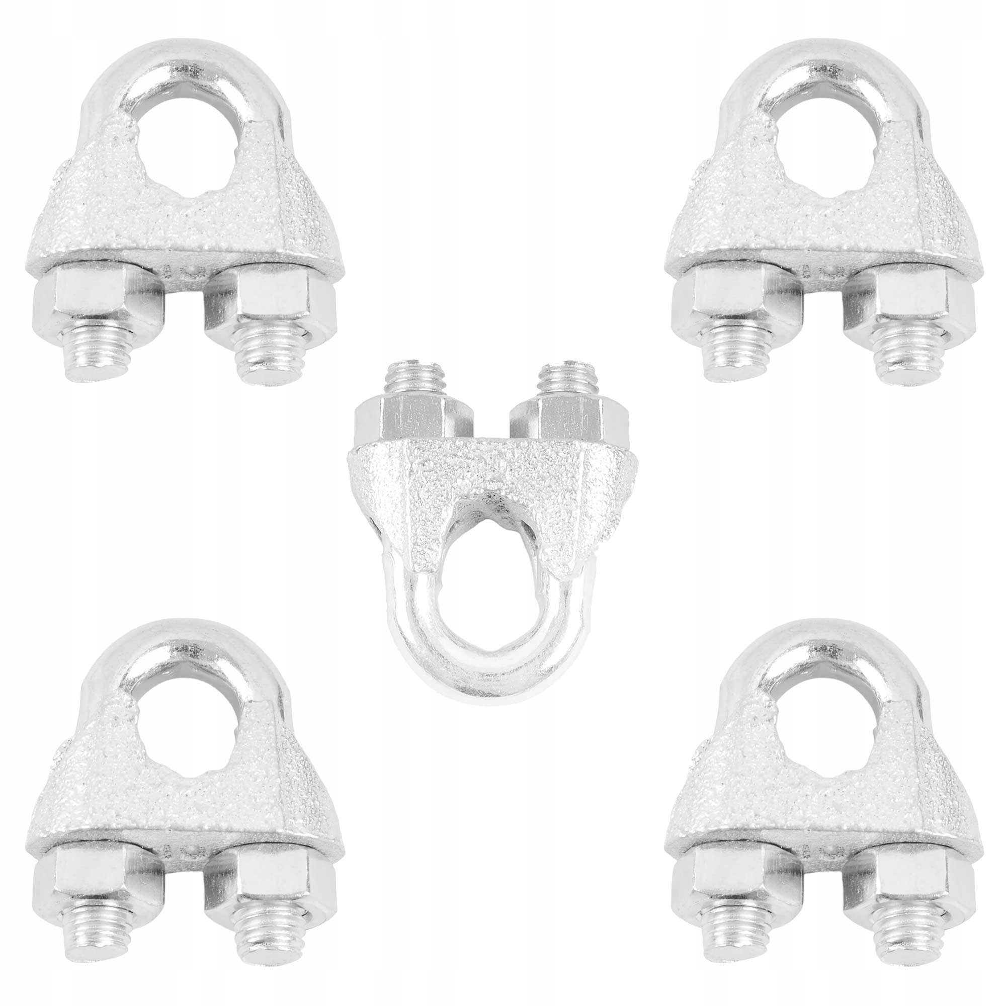 5x ZACISK LINOWY KABŁĄKOWY DO LIN OCYNK 10mm