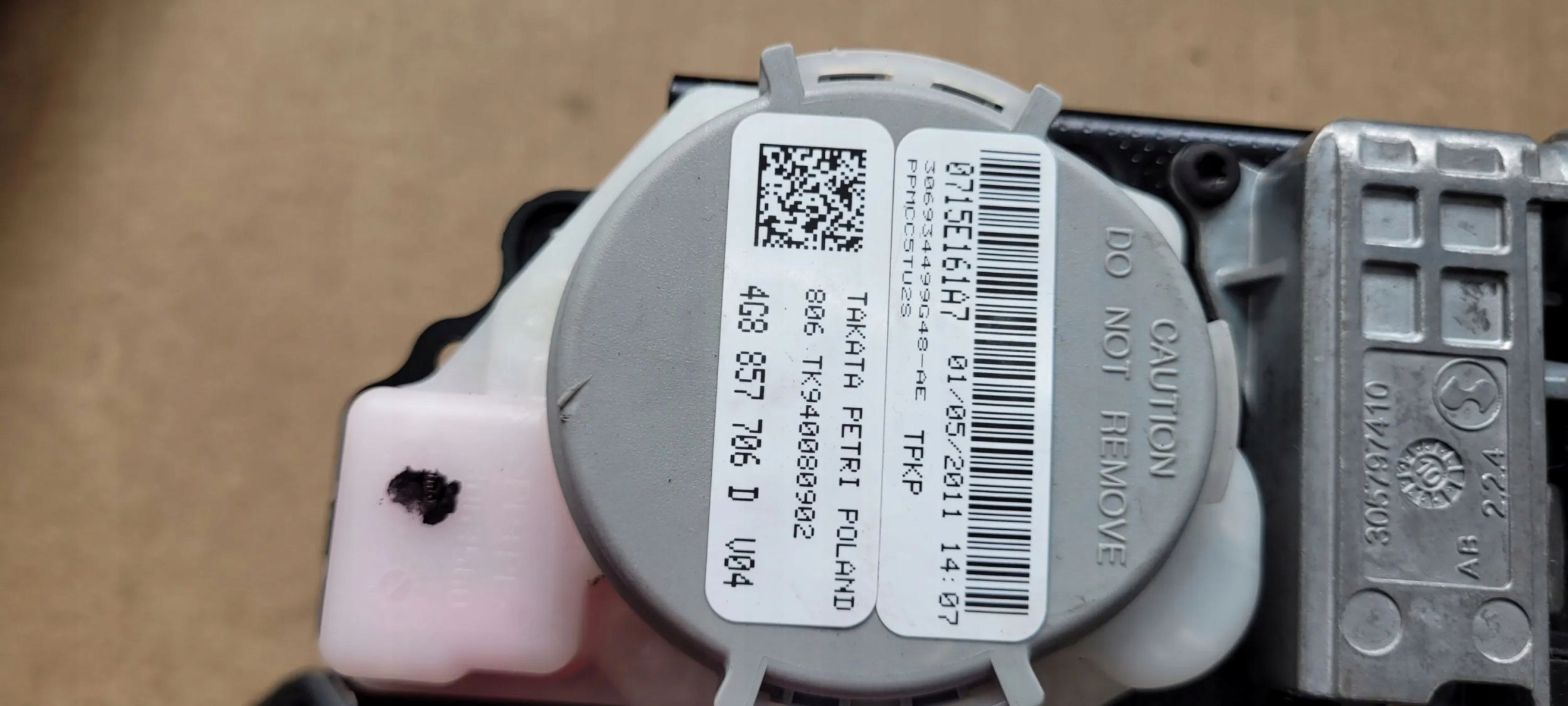 A6 C7 4G tension belt safety right front 4G8857706D A7 4G