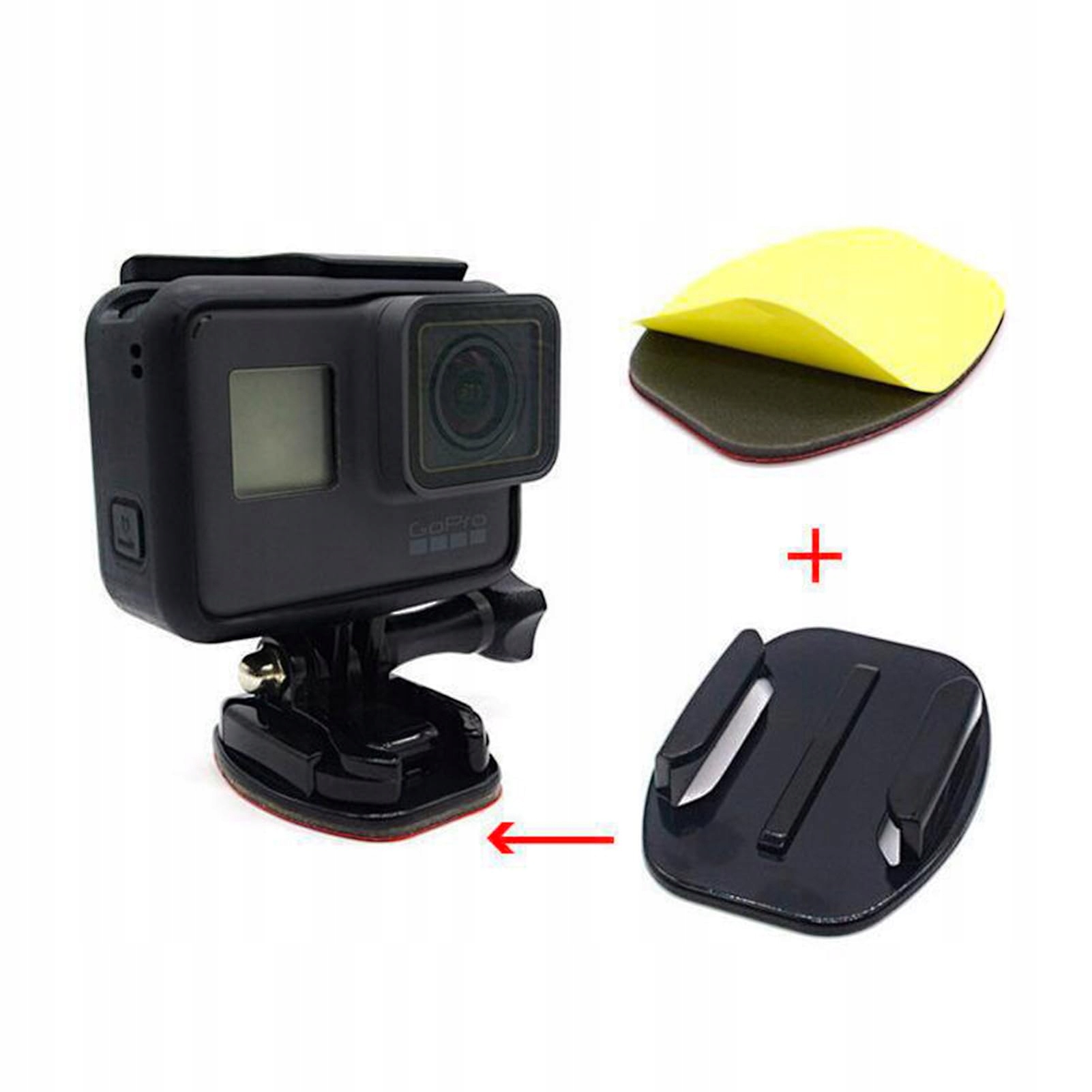 Zestaw 12 Klejonych Uchwytów Do Kamer Sportowych GoPro Na Kask LIBAIDZ — miniatura 3