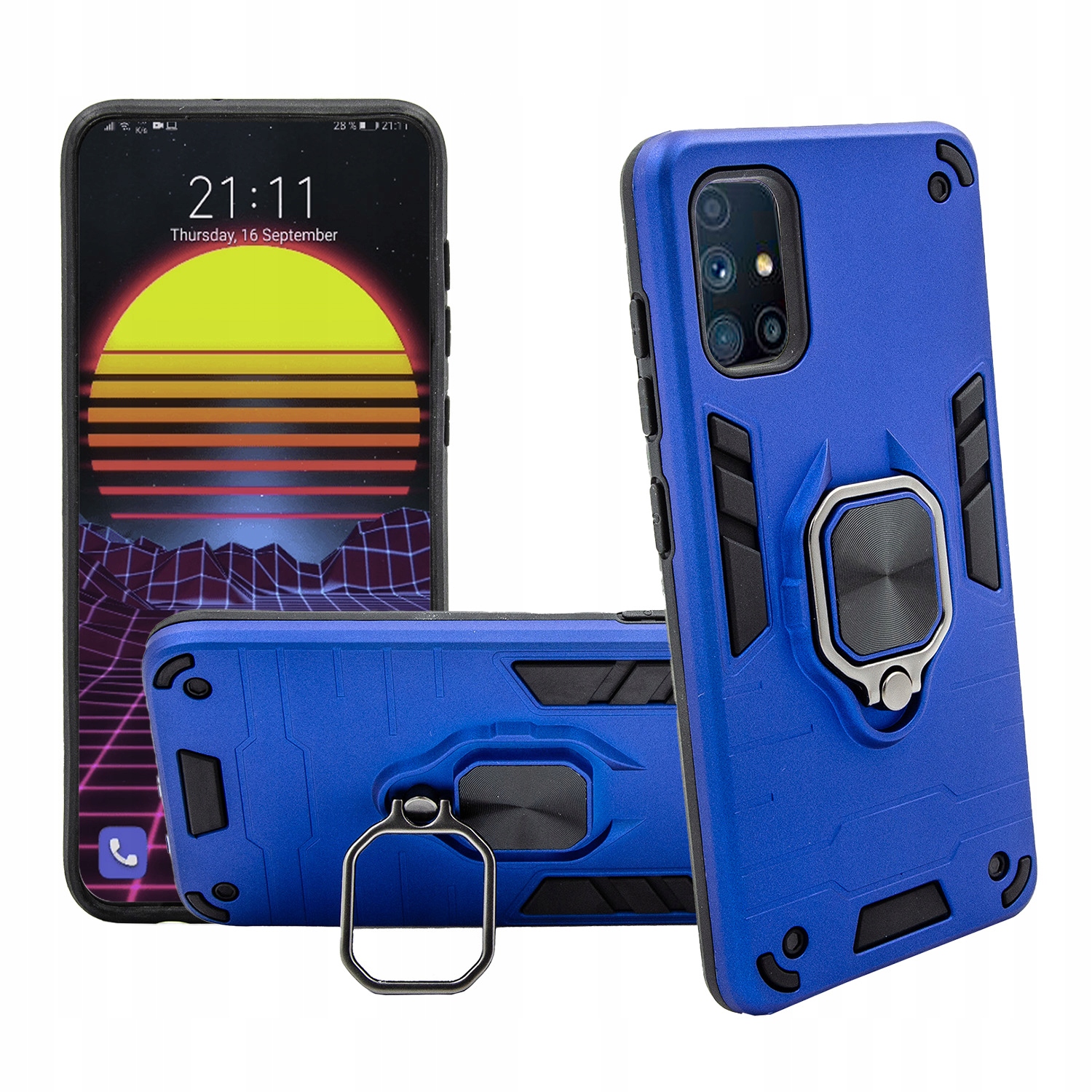 

Etui Pancerne do Samsung Galaxy M51 Obudowa Ring
