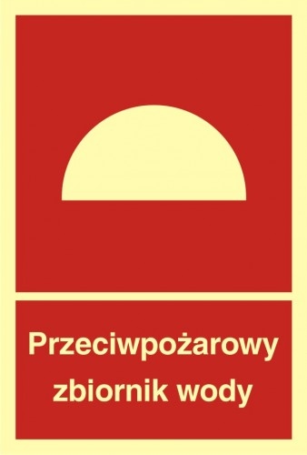 

Przeciwpożarowy zbiornik wody znak 20x29,6 Pcv