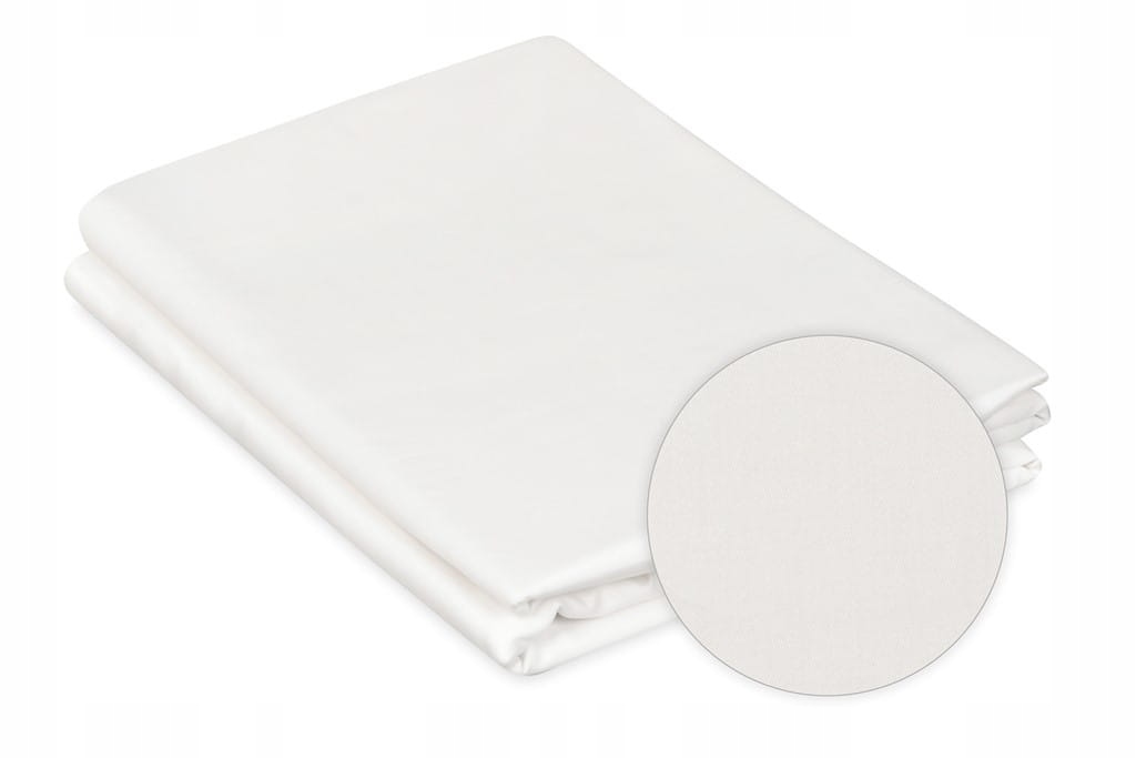 Posteľná Bielizeň Saténová jednofarebná 160x200 Kolekcia Gold Biela obliečky 40x40