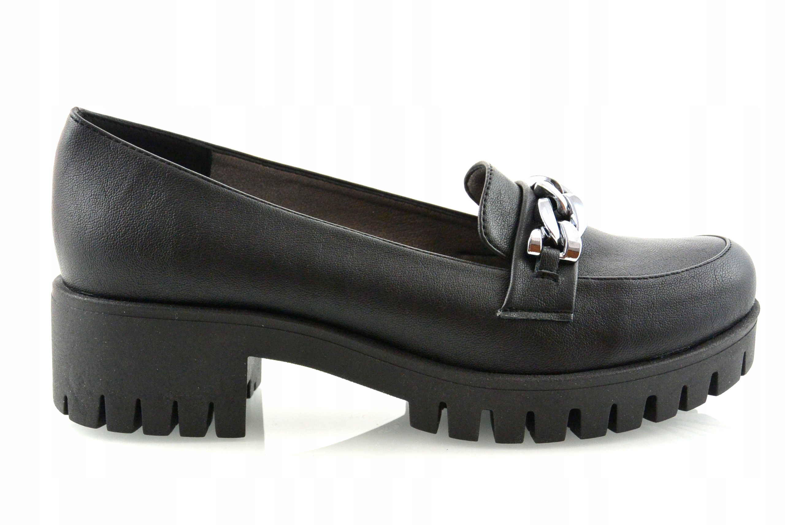 Polské Černé Polobotky Na Silné Podrážce 41