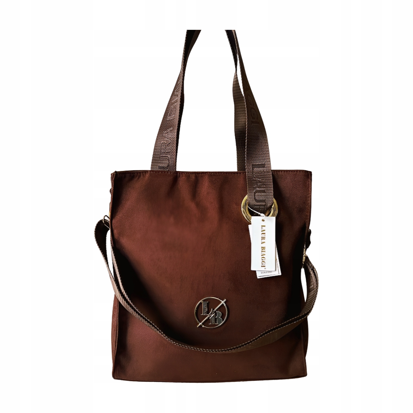 Laura Biaggi čokoládová shopper taška ekosemiš