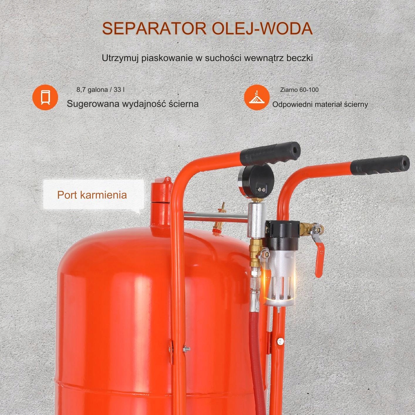 Piaskarka 75 L Marka bez marki