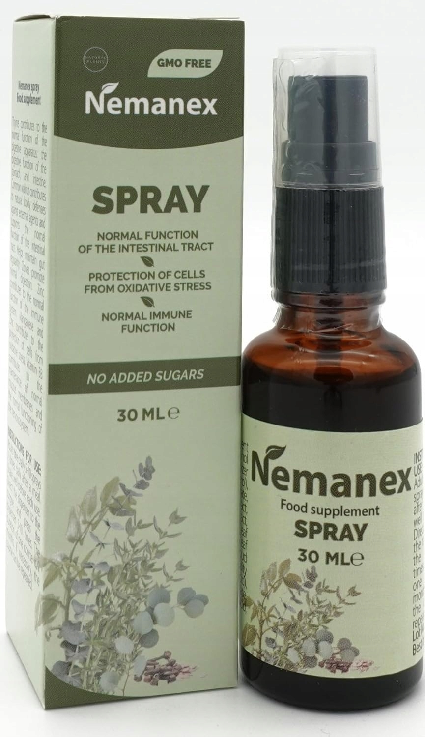 Nemanex Spray 30 ml  Cynk Jod Mangan - Składniki Naturalnego Pochodzenia  14576536044 
