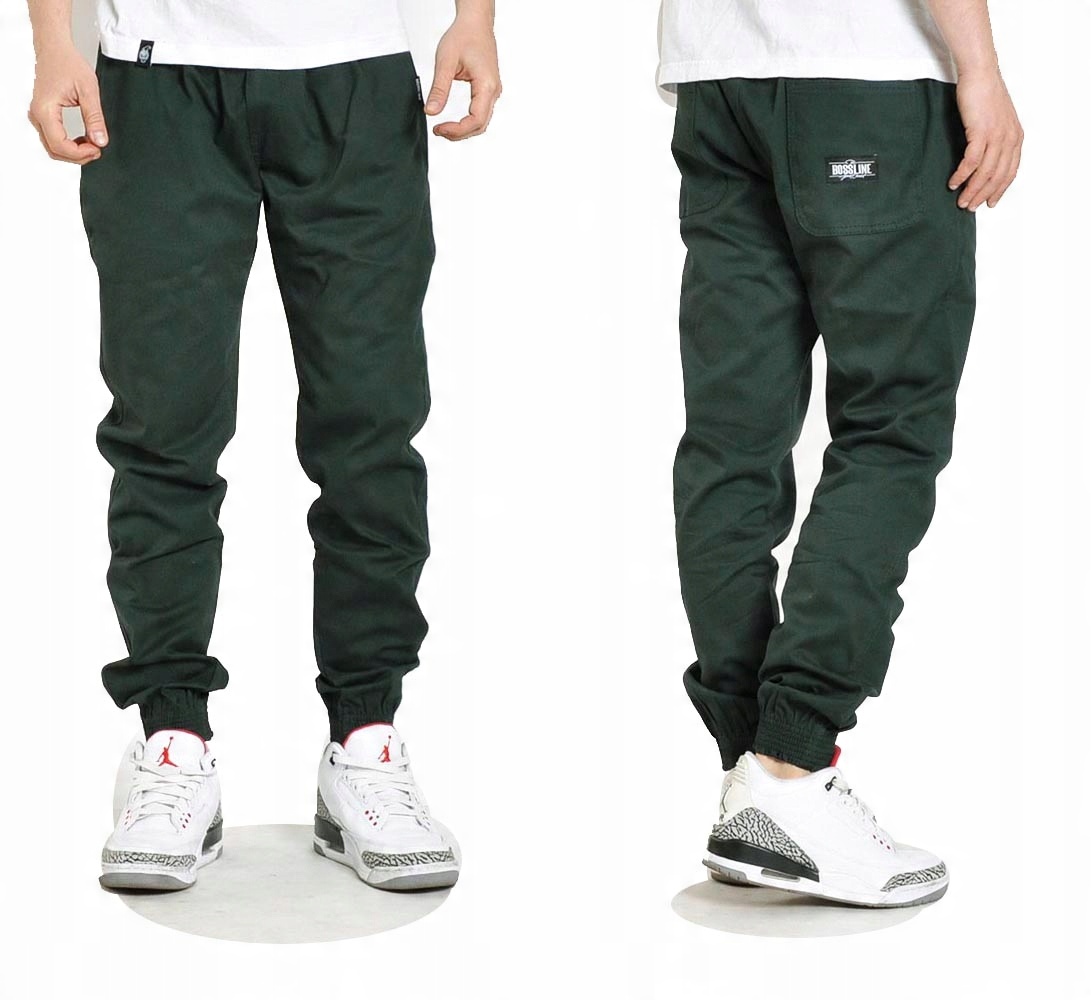 

Spodnie M Bossline Casual Jogger zielone joggery