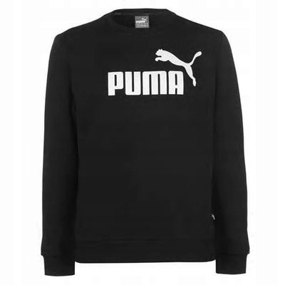 pánská mikina Puma s kapucí, velikost S, černá, č. 1 bavlna pulover s klasickým logem a fleecovým potiskem