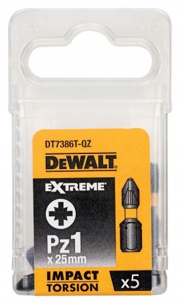 

DT7386T Dewalt Bity udarowe Pz1x25 mm (5szt)