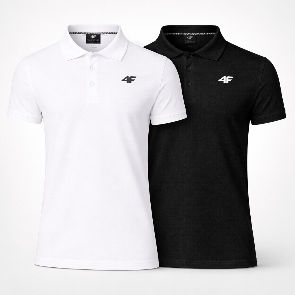 Komplet Triček Polo 4F Pánské Tričko Sada 2 Kusů XL M0771 SS26