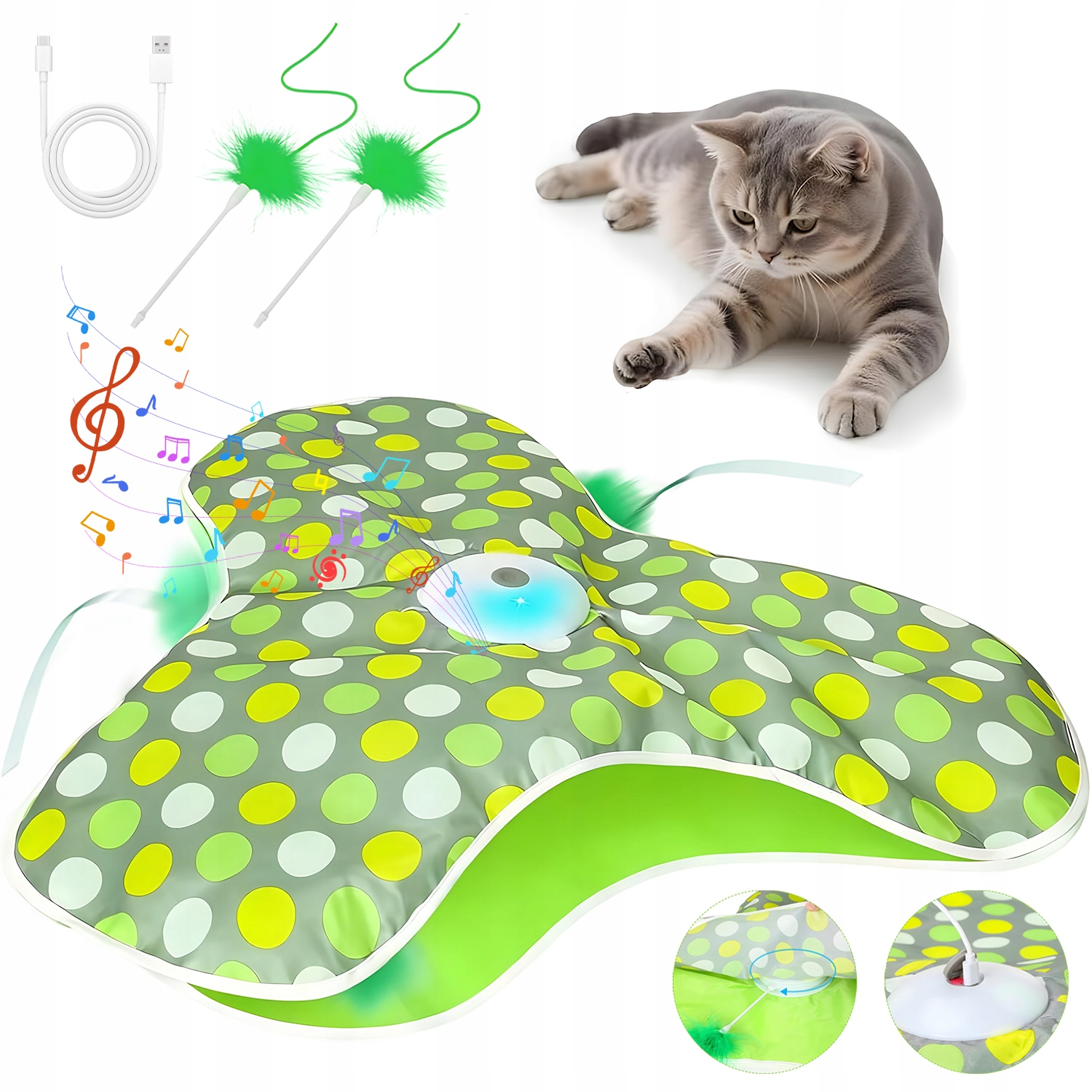 Levně Hračka Pro Kočky Elektrická Automatická Se Senzorem