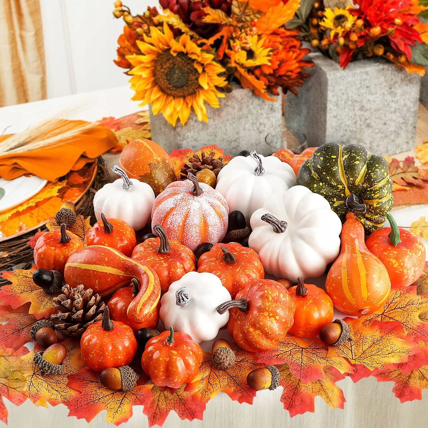 Podzimní Dekorace 102 Kusů Dýně Tykve Apod.