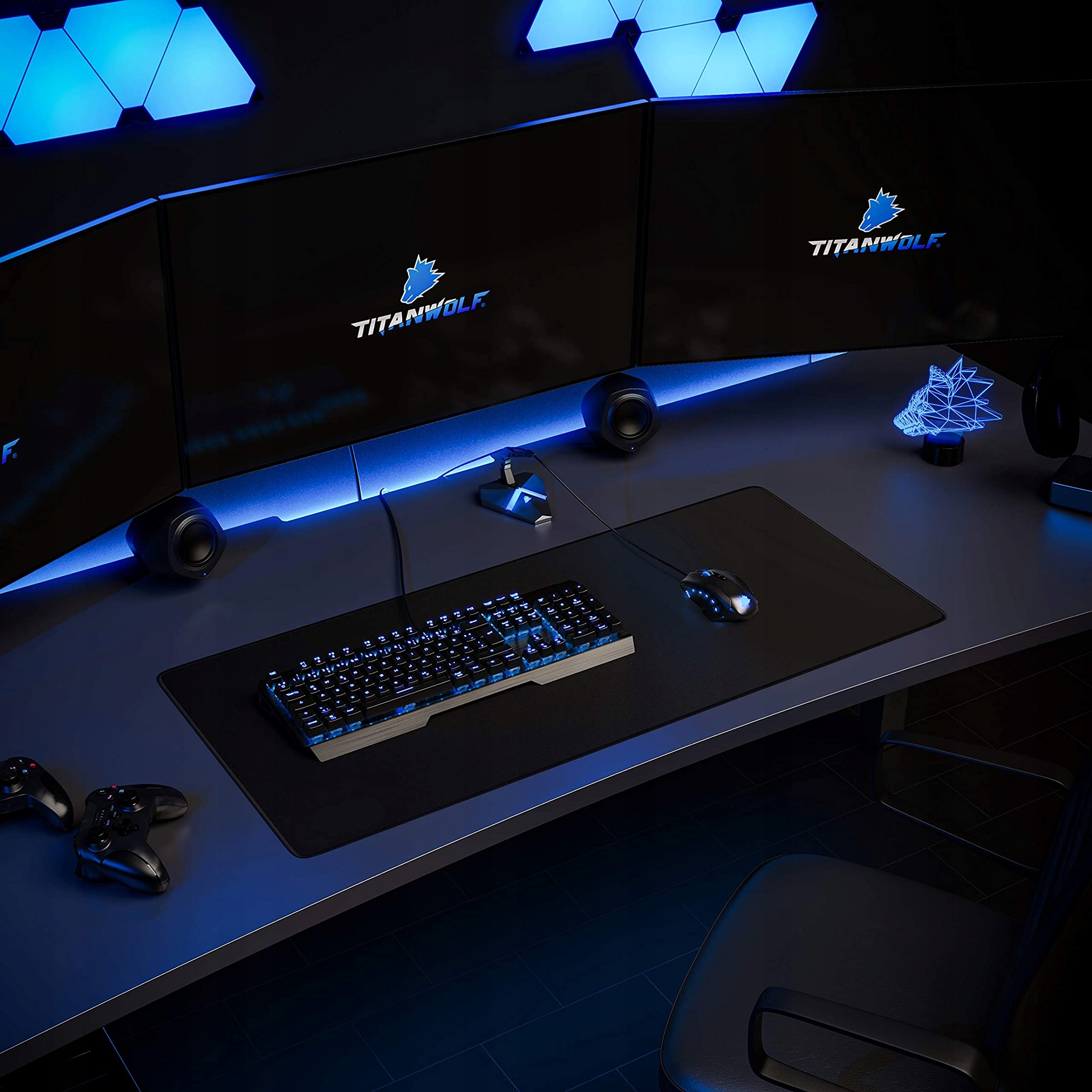 CSL PODKŁADKA NA BIURKO GAMING POD MYSZ KLAWIATURĘ — miniatura 5