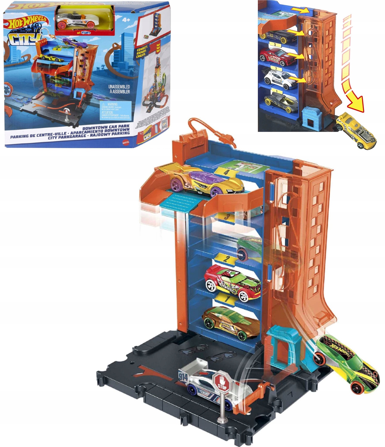 

Hot Wheels City Tor Parking Garaż Piętrowy Autko
