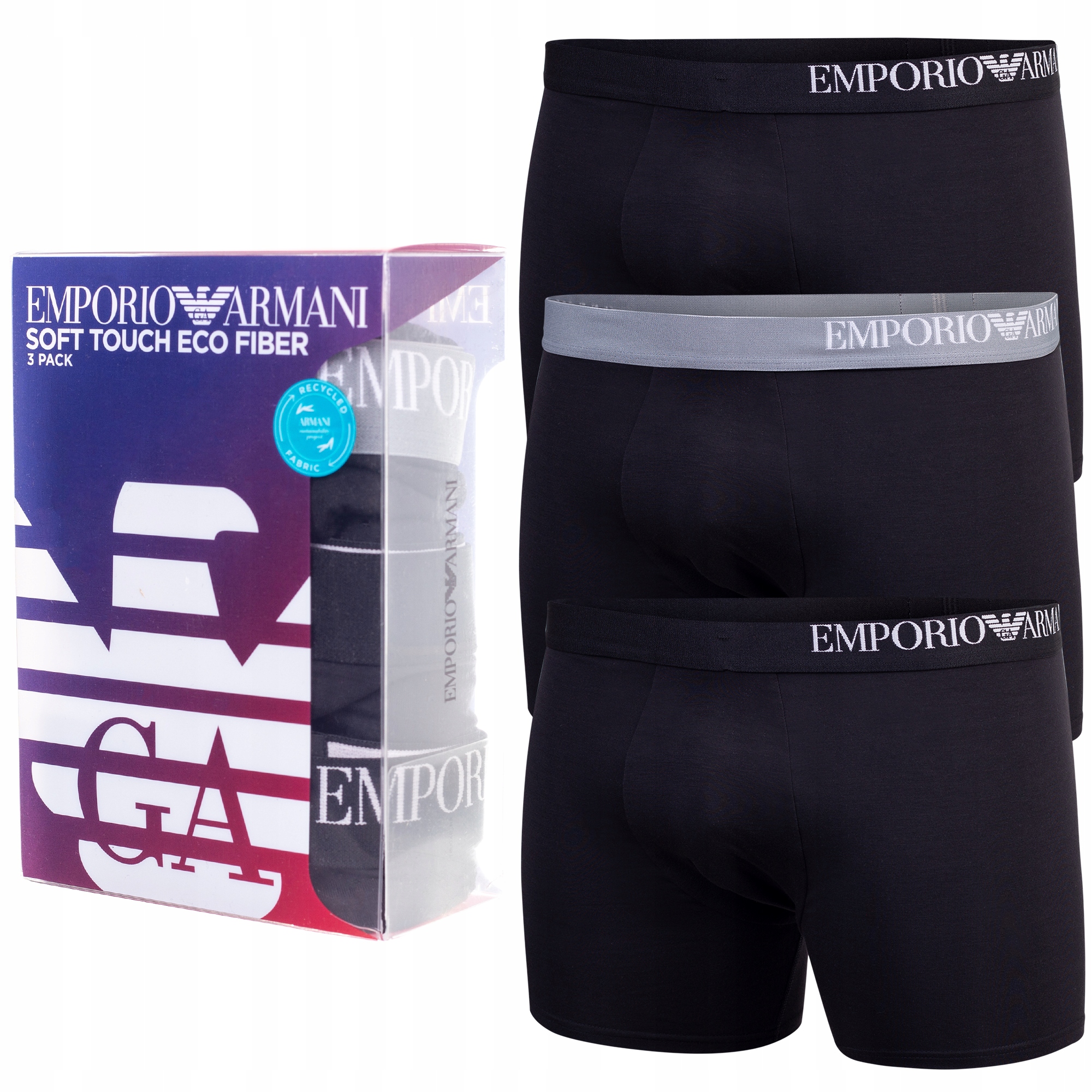 Emporio Armani Ea Boxerky 3Pack S Pánské Dárek 111473 3R728 73320
