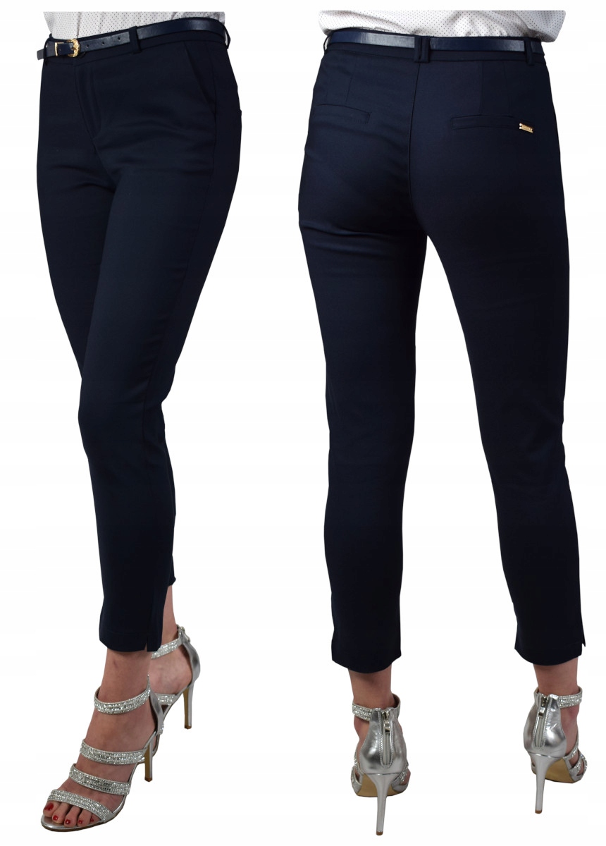 Elegantní Doutníkové Kalhoty Freesia Námořnická Modrá 7/8 XL