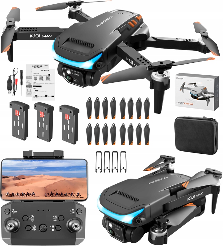 

Dron Unikanie Przeszkód Kamery 4K Wifi Zawis 350m