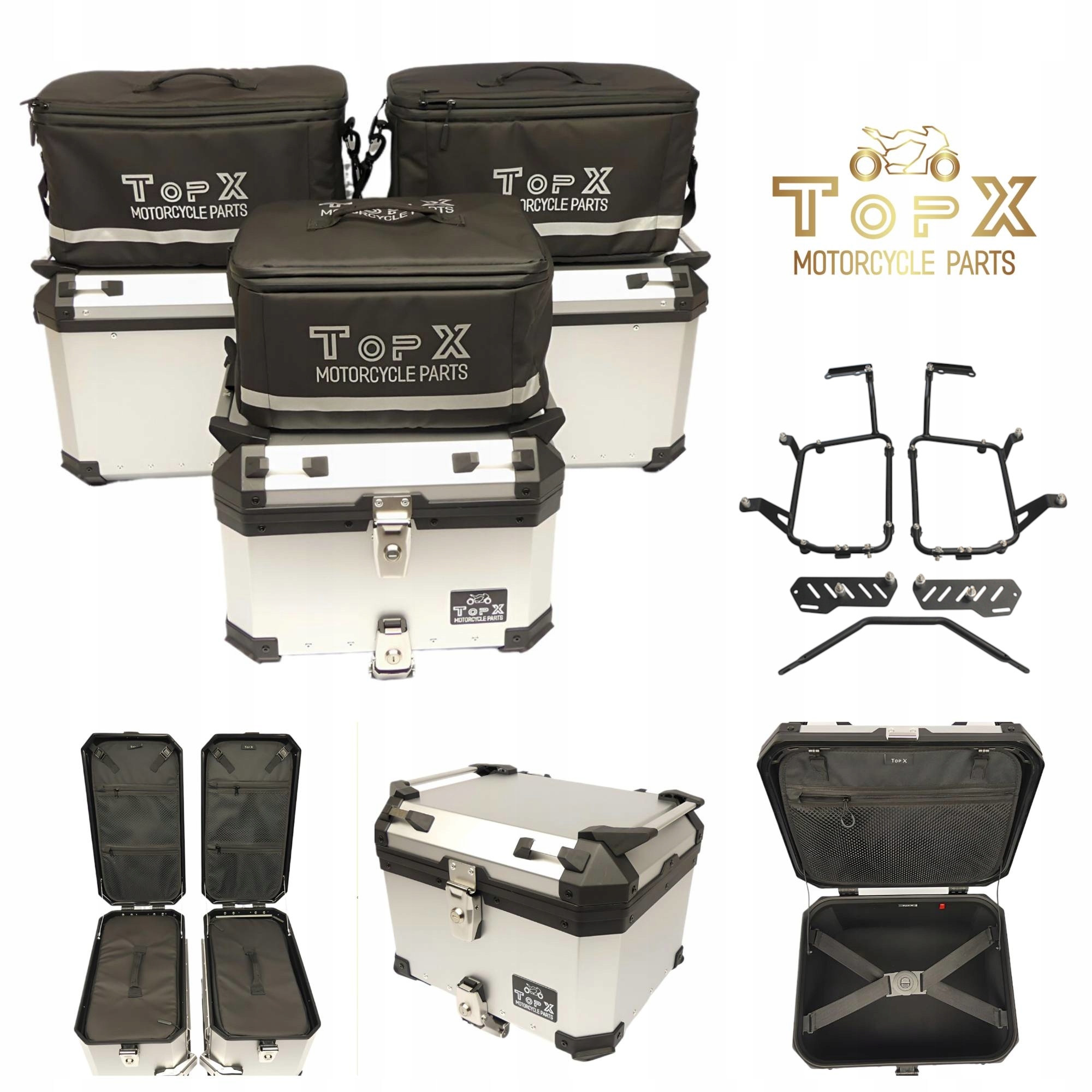 Honda XL 750 XL750 Translap 23+ Sada kufrů Aluminiové rámy Tašky