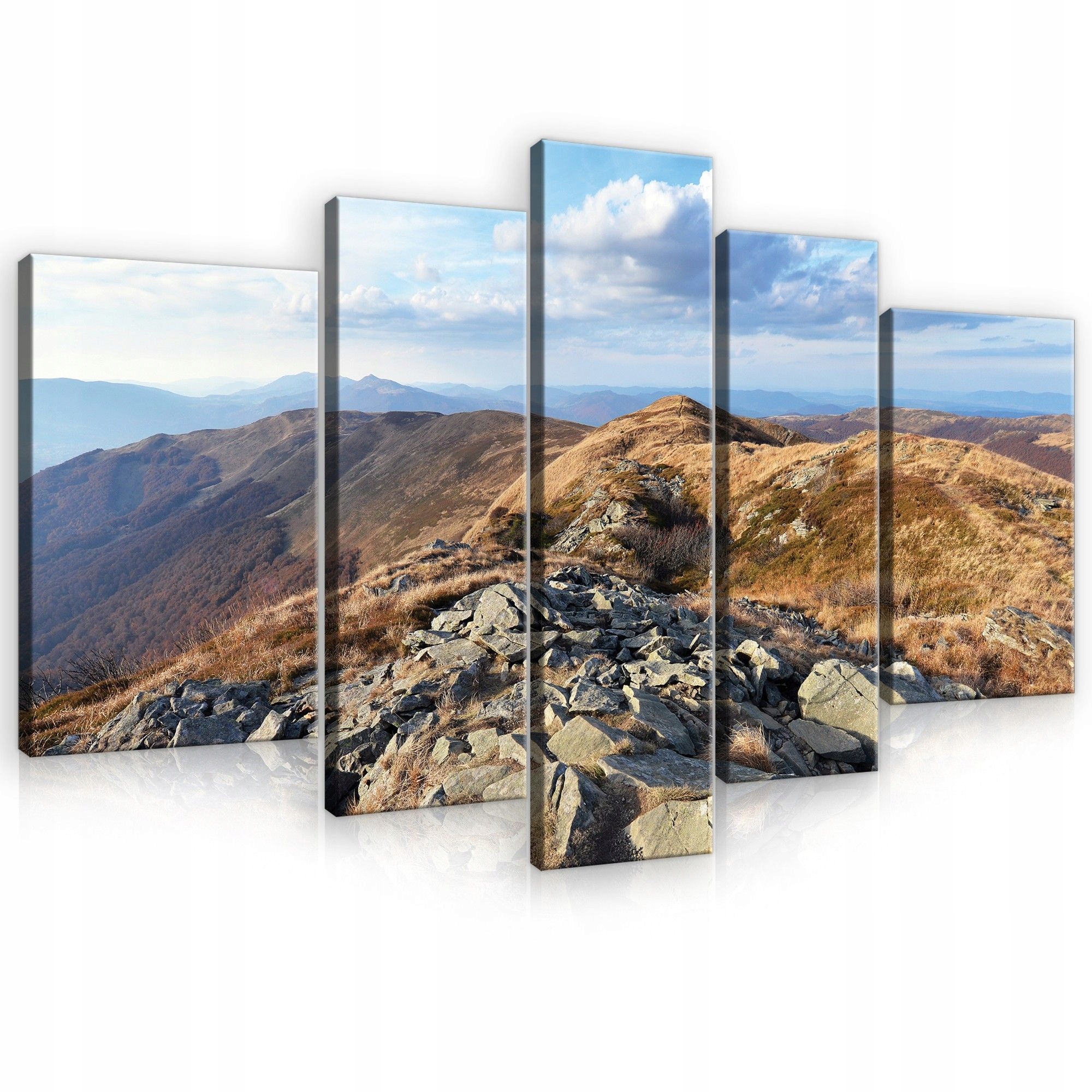 Obraz 170x100 horská krajina príroda hory obloha mraky kamene jeseň