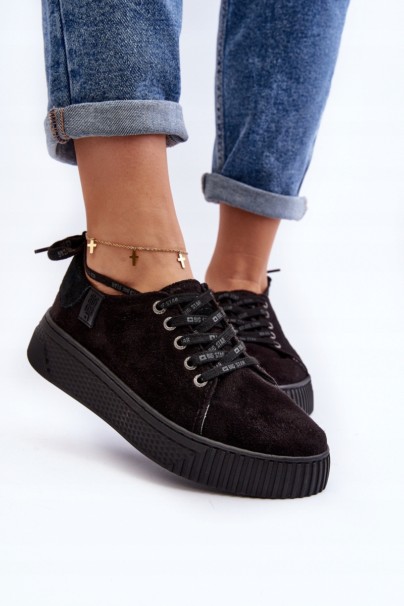 TRAMPKI DAMSKIE BIG STAR NN276005 MEMORY FOAM SYSTEM CZARNE 38 Rozmiar 38