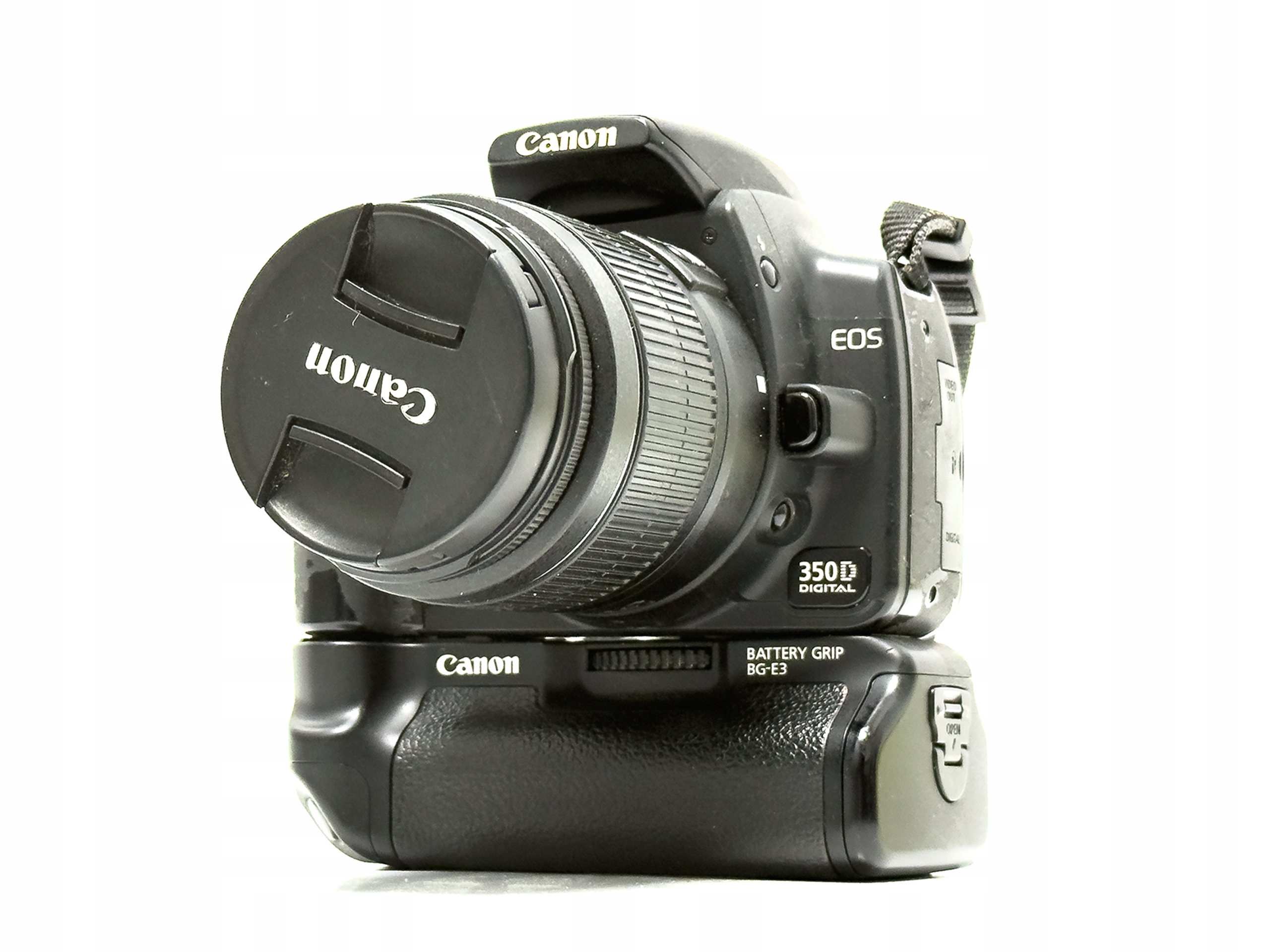 Lustrzanka Canon Eos 350D 18-55 Kit korpus obiektyw