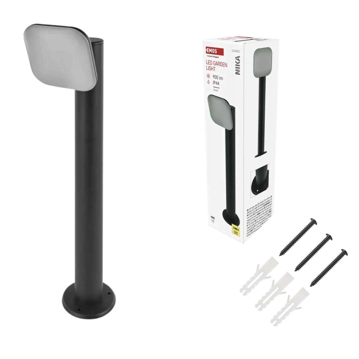 Led zahradní osvětlovací sloupek, moderní stojací lampa do zahrady Emos