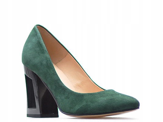 Dámské lodičky Damiss DS-29/8 Zelená Semišová láhev 37
