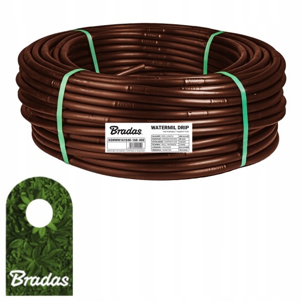 

Linia kroplująca 16mm 100m Watermi Brown Bradas