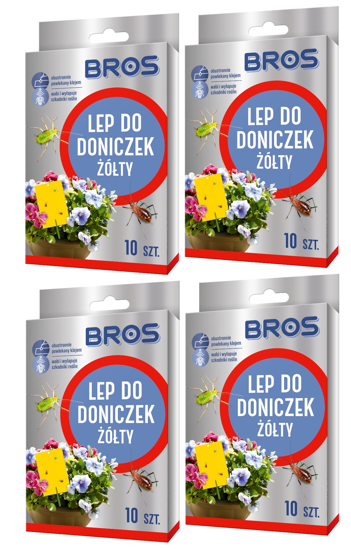 

Żółty Lep Do Doniczek 40szt. Bros Mszyce Ziemiórki