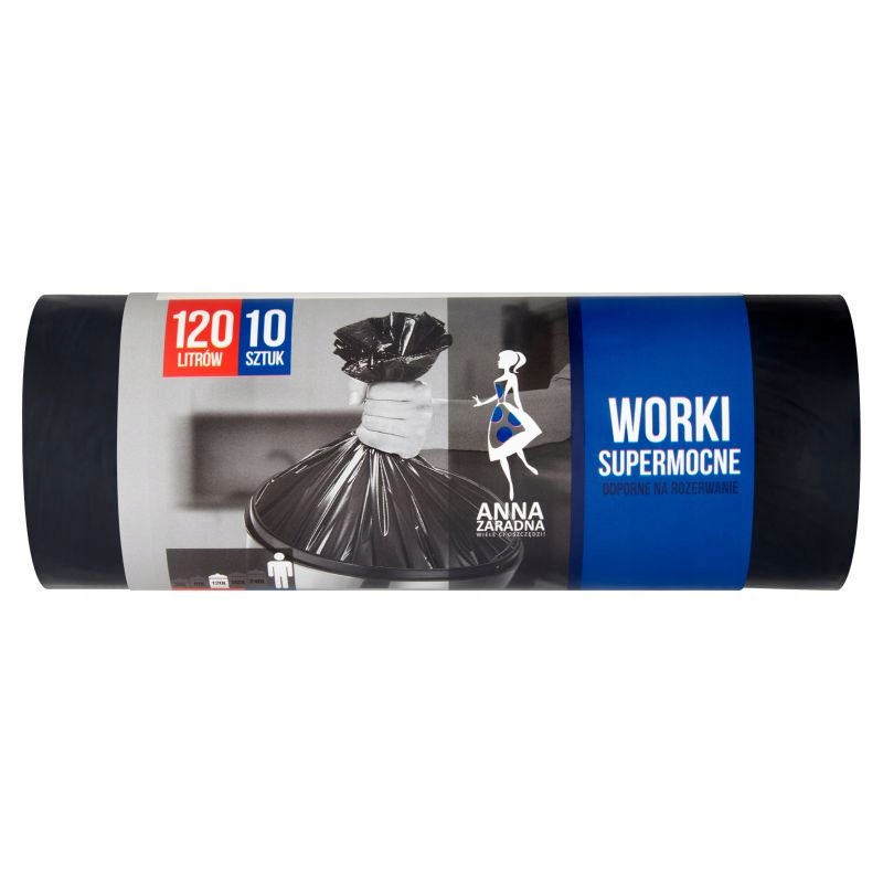 

Worki Na Śmieci Supermocne 120L 10SZT. Anna Zaradn