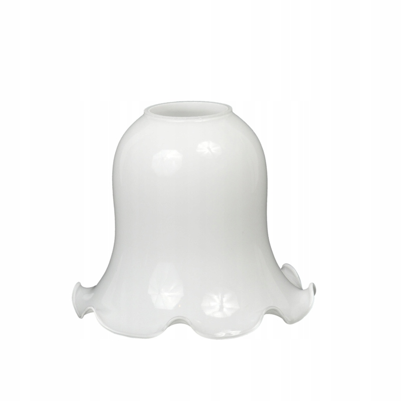 Klosz 4216 żyrandolowy szkło białe błysk E27 śr. 14,5 cm