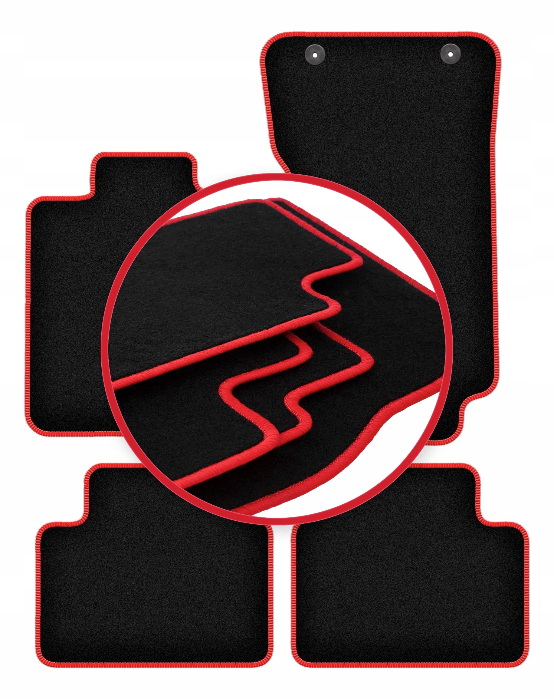 Autokoberce velurové Lux pro Alfa Romeo Giulia 4x4 (4WD) sedan (201