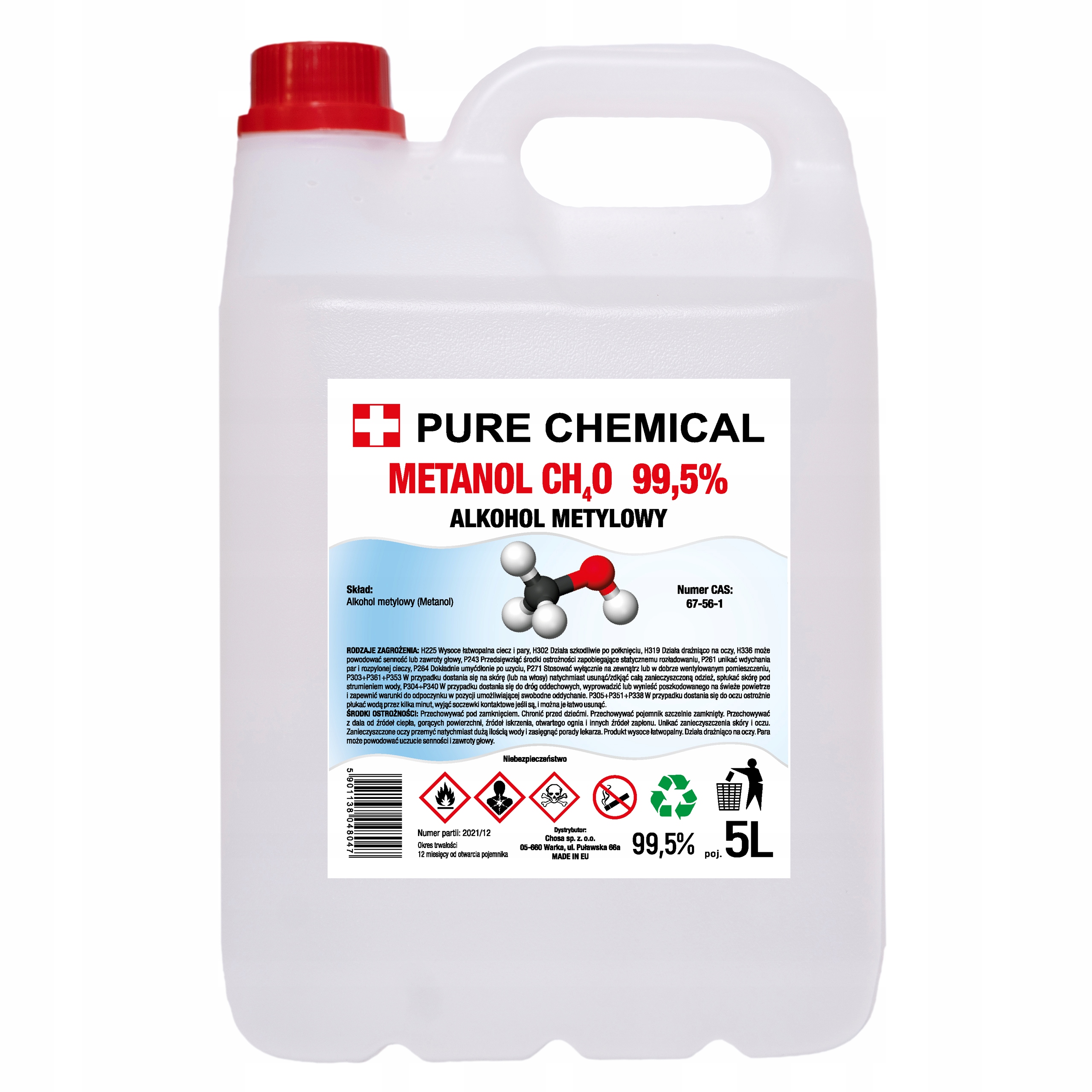 

Metanol czysty Alkohol Metylowy 5l
