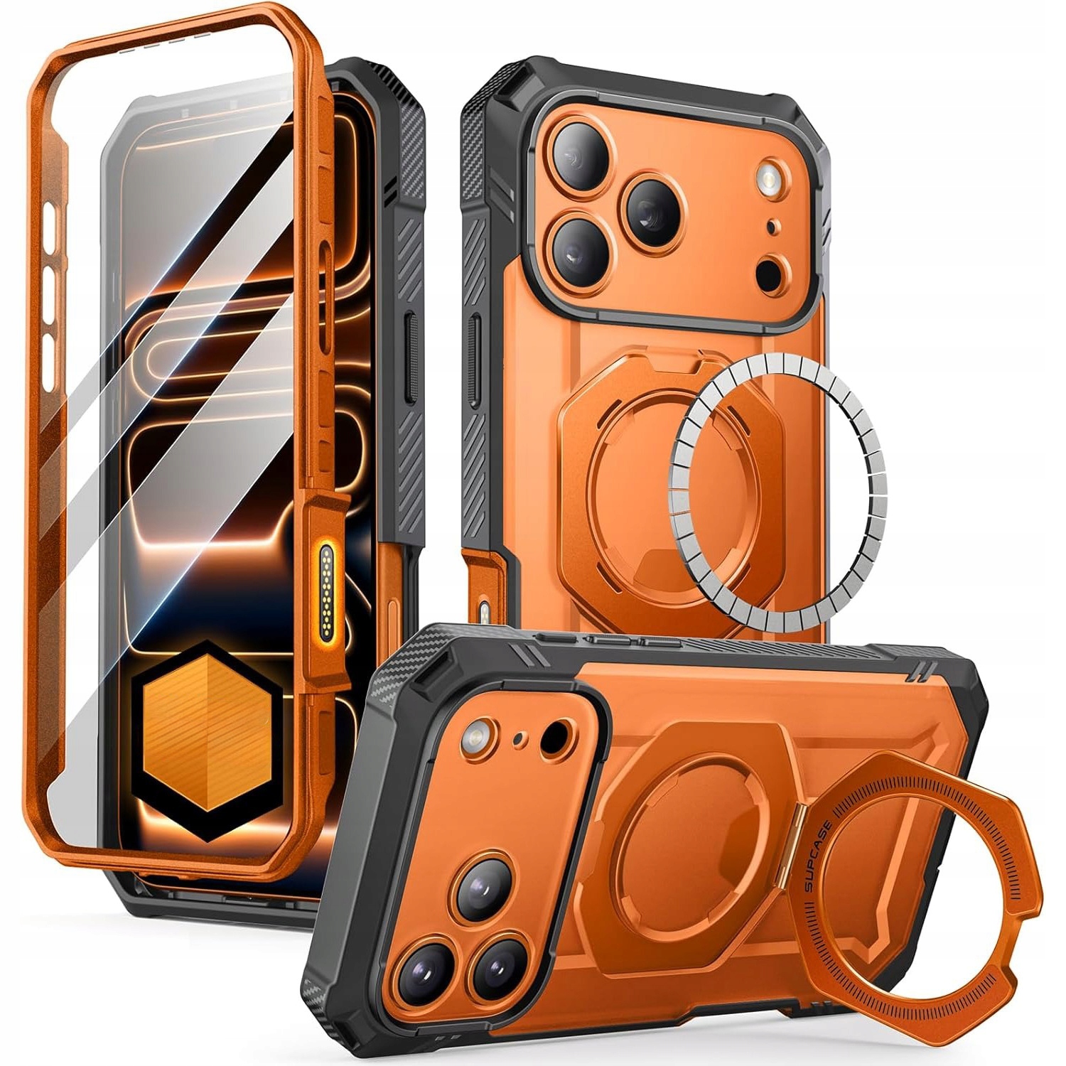 Pouzdro pro iPhone 17 Pro Max, Supcase Ub Grip Pro Mag CC, pevné, pro MagSafe